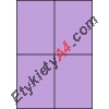 Etykiety A4 kolorowe 105x148 – fioletowe