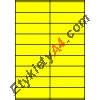 Etykiety A4 kolorowe 105x32 – żółte