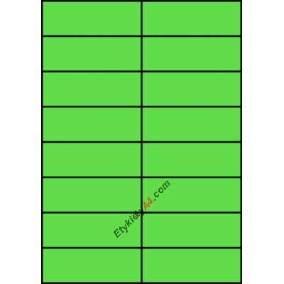 Etykiety A4 kolorowe 105x37 – zielone