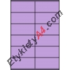 Etykiety A4 kolorowe 105x48 – fioletowe