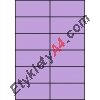 Etykiety A4 kolorowe 105x49,5 – fioletowe