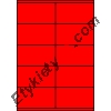 Etykiety A4 kolorowe 105x57 – czerwone