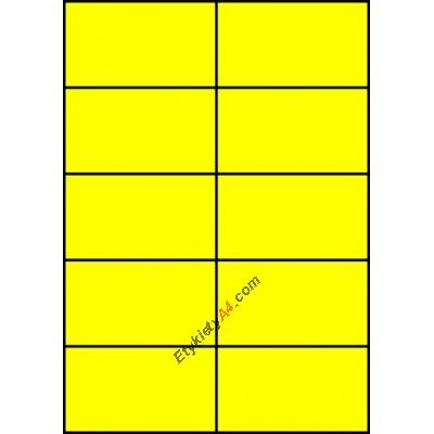 Etykiety A4 kolorowe 105x59,4 – żółte