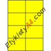 Etykiety A4 kolorowe 105x74 – żółte