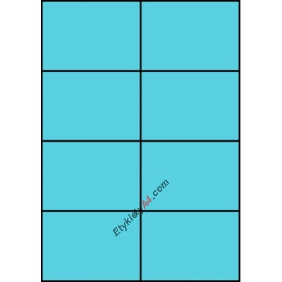 Etykiety A4 kolorowe 105x74 – niebieskie