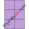 Etykiety A4 kolorowe 105x99 – fioletowe