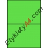 Etykiety A4 kolorowe 210x148 – zielone