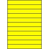 Etykiety A4 kolorowe 210x27 – żółte