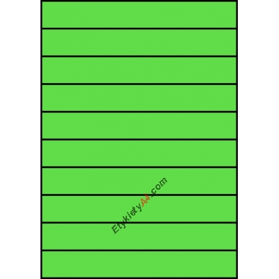 Etykiety A4 kolorowe 210x29,7 – zielone