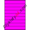 Etykiety A4 kolorowe 210x32 – różowe fluorescencyjne