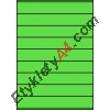 Etykiety A4 kolorowe 210x32 – zielone
