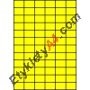 Etykiety A4 kolorowe 35x24,75 – żółte