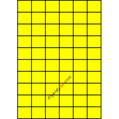 Etykiety A4 kolorowe 35x29,7 – żółte