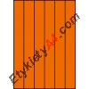Etykiety A4 kolorowe 35x297 – pomarańczowe
