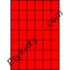 Etykiety A4 kolorowe 35x42,42 – czerwone