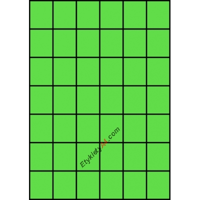 Etykiety A4 kolorowe 35x42,42 – zielone