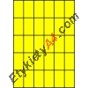 Etykiety A4 kolorowe 35x59,4 – żółte