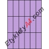 Etykiety A4 kolorowe 35x99 – fioletowe