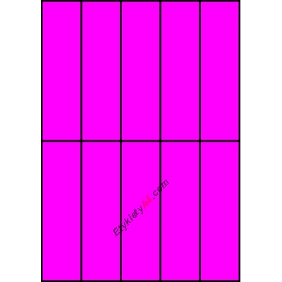 Etykiety A4 kolorowe 42x148 – różowe fluorescencyjne