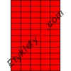 Etykiety A4 kolorowe 42x24,75 – czerwone