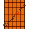 Etykiety A4 kolorowe 42x24,75 – pomarańczowe