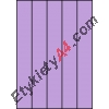 Etykiety A4 kolorowe 42x297 – fioletowe