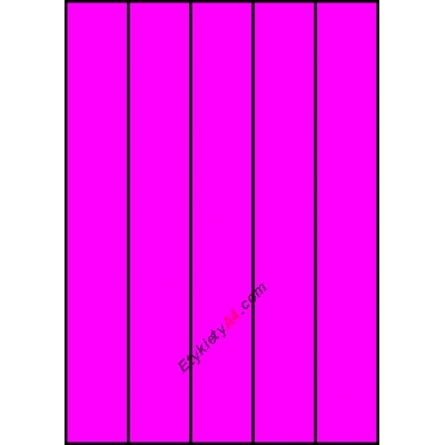 Etykiety A4 kolorowe 42x297 – różowe fluorescencyjne