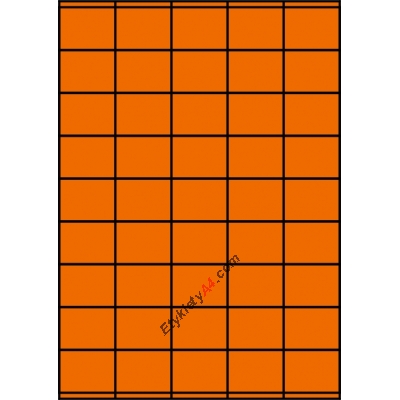 Etykiety A4 kolorowe 42x32 – pomarańczowe