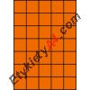 Etykiety A4 kolorowe 42x42,42 – pomarańczowe