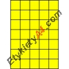 Etykiety A4 kolorowe 42x42,42 – żółte