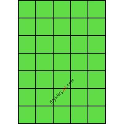 Etykiety A4 kolorowe 42x42,42 – zielone