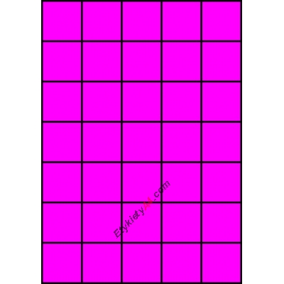 Etykiety A4 kolorowe 42x42,42 – różowe fluorescencyjne