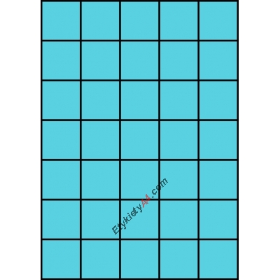 Etykiety A4 kolorowe 42x42,42 – niebieskie