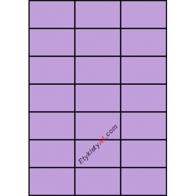 Etykiety A4 kolorowe 42x42,42 – fioletowe