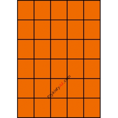 Etykiety A4 kolorowe 42x49,5 – pomarańczowe