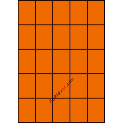 Etykiety A4 kolorowe 42x59,4 – pomarańczowe