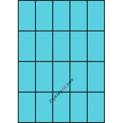 Etykiety A4 kolorowe 42x74 – niebieskie
