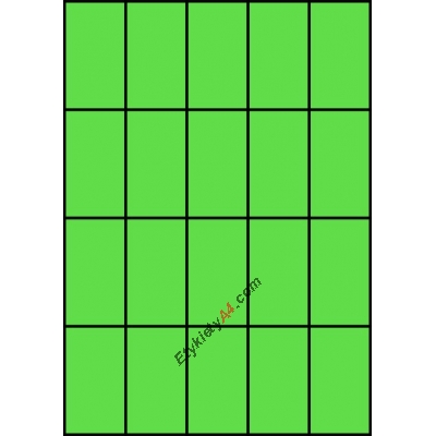 Etykiety A4 kolorowe 42x74 – zielone