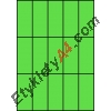 Etykiety A4 kolorowe 42x99 – zielone