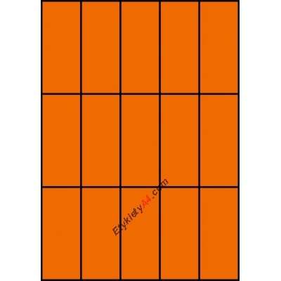 Etykiety A4 kolorowe 42x99 – pomarańczowe