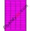 Etykiety A4 kolorowe 48,5x16,9 – różowe fluorescencyjne