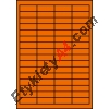 Etykiety A4 kolorowe 48,5x16,9 – pomarańczowe