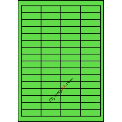 Etykiety A4 kolorowe 48,5x16,9 – zielone