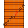 Etykiety A4 kolorowe 52,5x29,7 – pomarańczowe