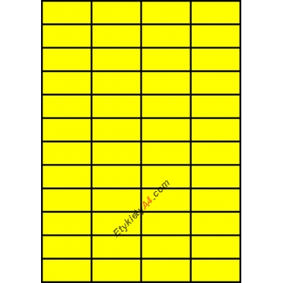 Etykiety A4 kolorowe 52,5x29,7 – żółte