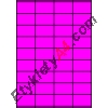 Etykiety A4 kolorowe 52,5x32 – różowe fluorescencyjne