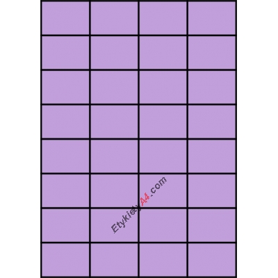 Etykiety A4 kolorowe 52,5x37 – fioletowe