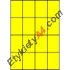 Etykiety A4 kolorowe 52,5x74 – żółte
