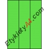 Etykiety A4 kolorowe 70x297 – zielone