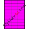 Etykiety A4 kolorowe 70x32 – różowe fluorescencyjne